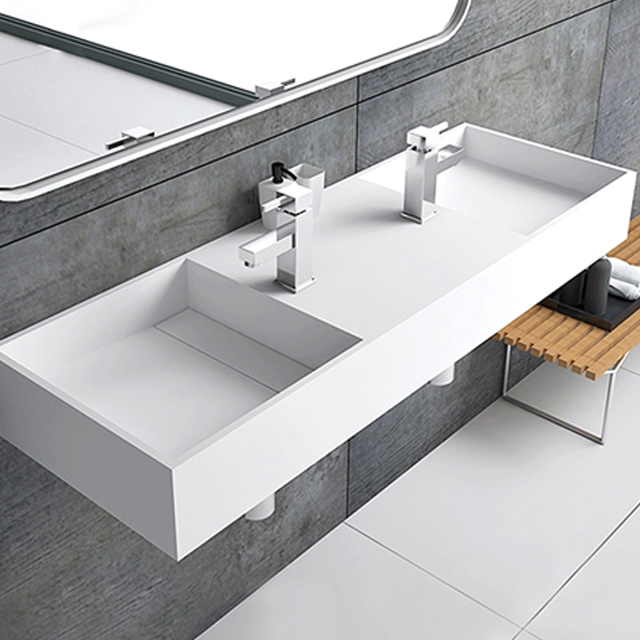 Double Solid Surface Wallmount Basin For Sale MUNK