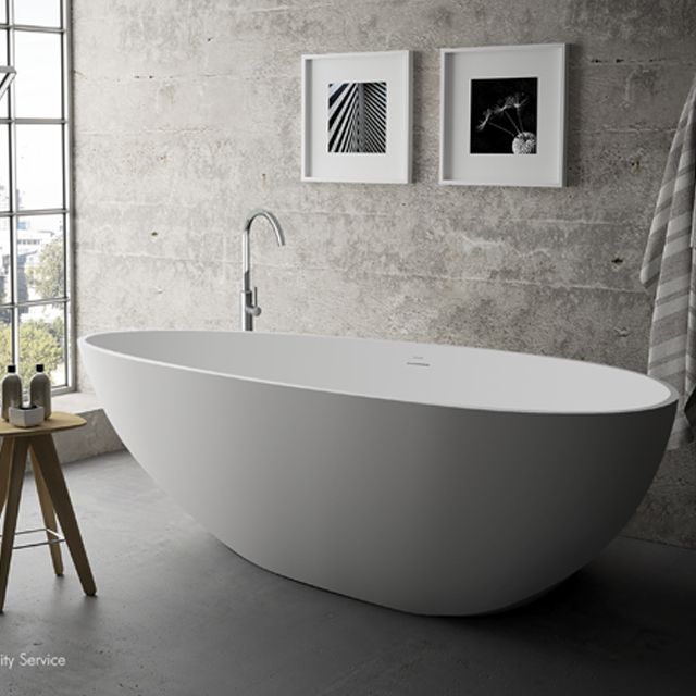 solid bathtub