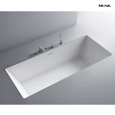 57 Inch Matte White Drop-in Bathtub For Sale - MUNK